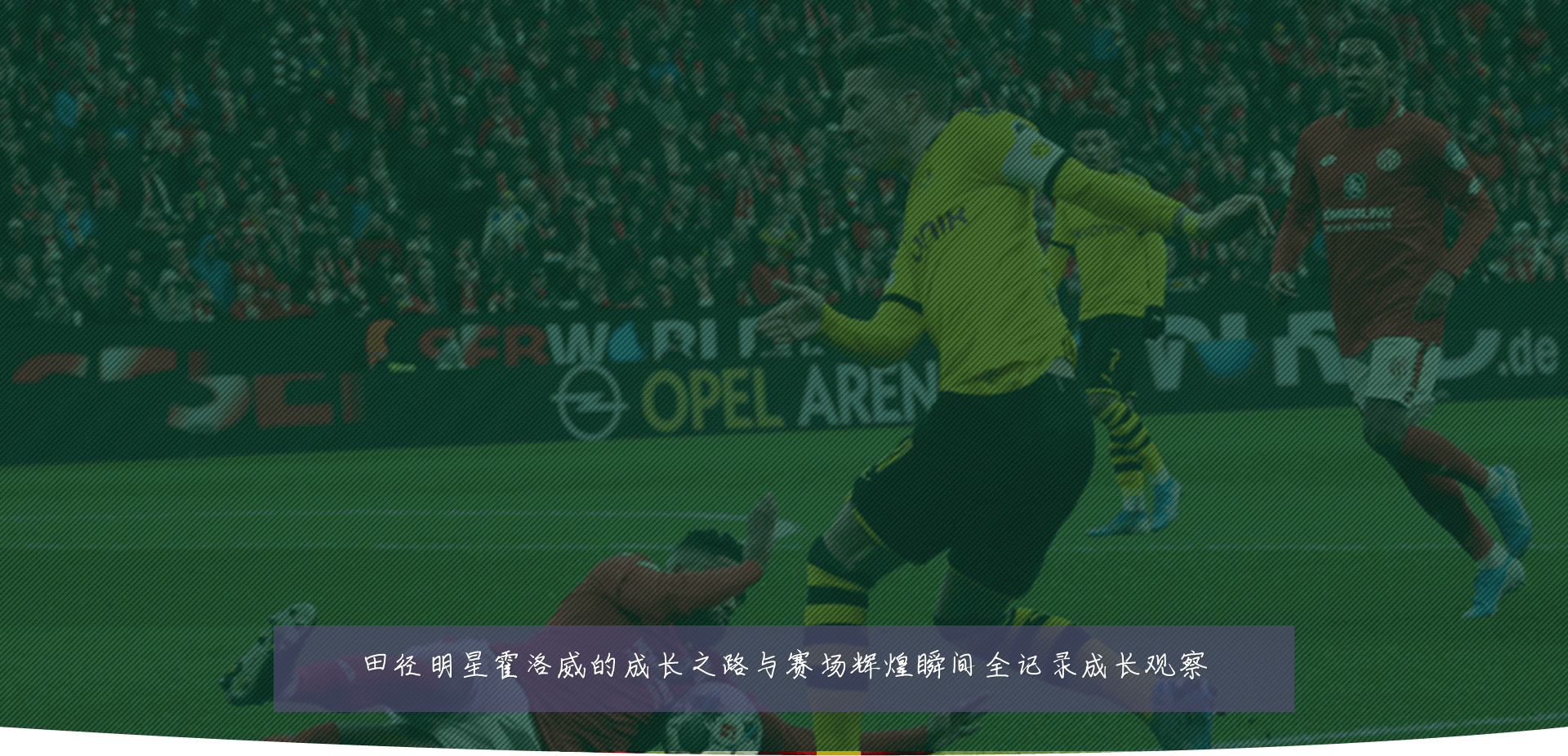 田径明星霍洛威的成长之路与赛场辉煌瞬间全记录成长观察